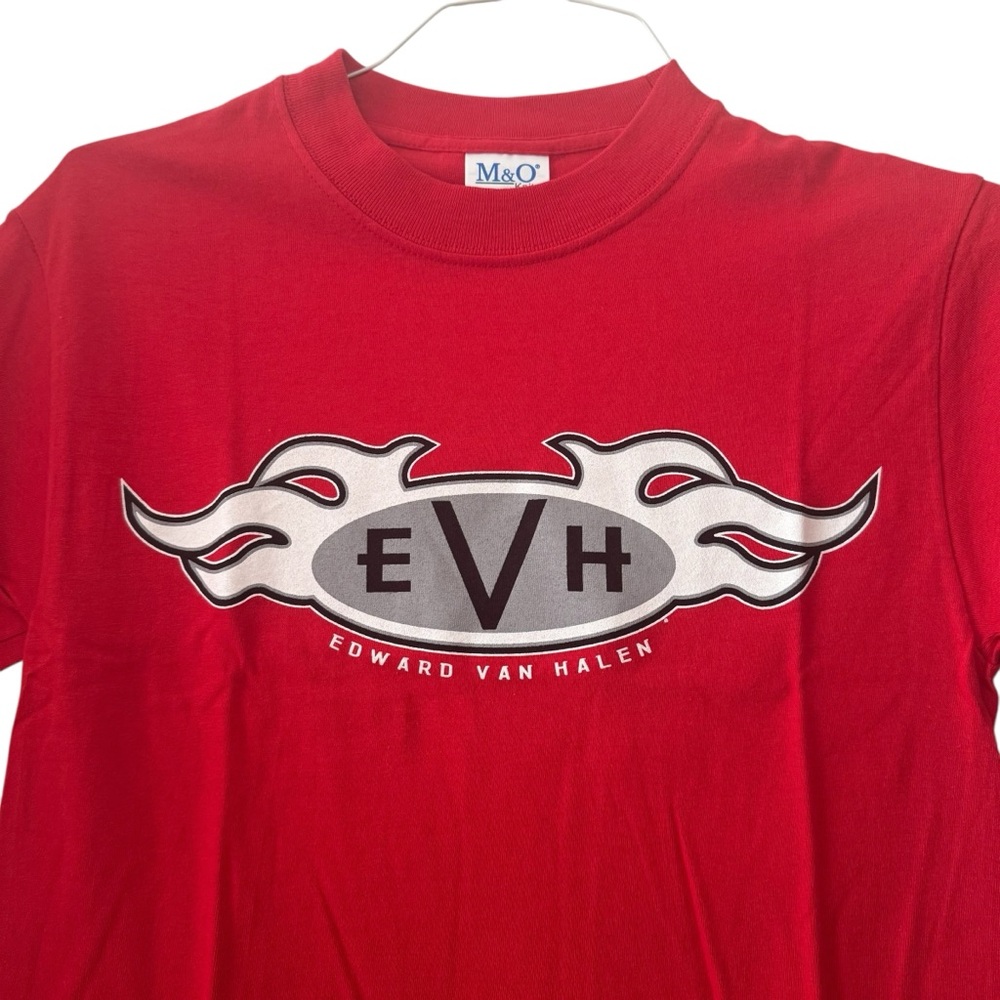NEW Vintage Eddie Van Halen Red Graphic T Shirt Men’s Small Unisex M & O Knits - Picture 3 of 9